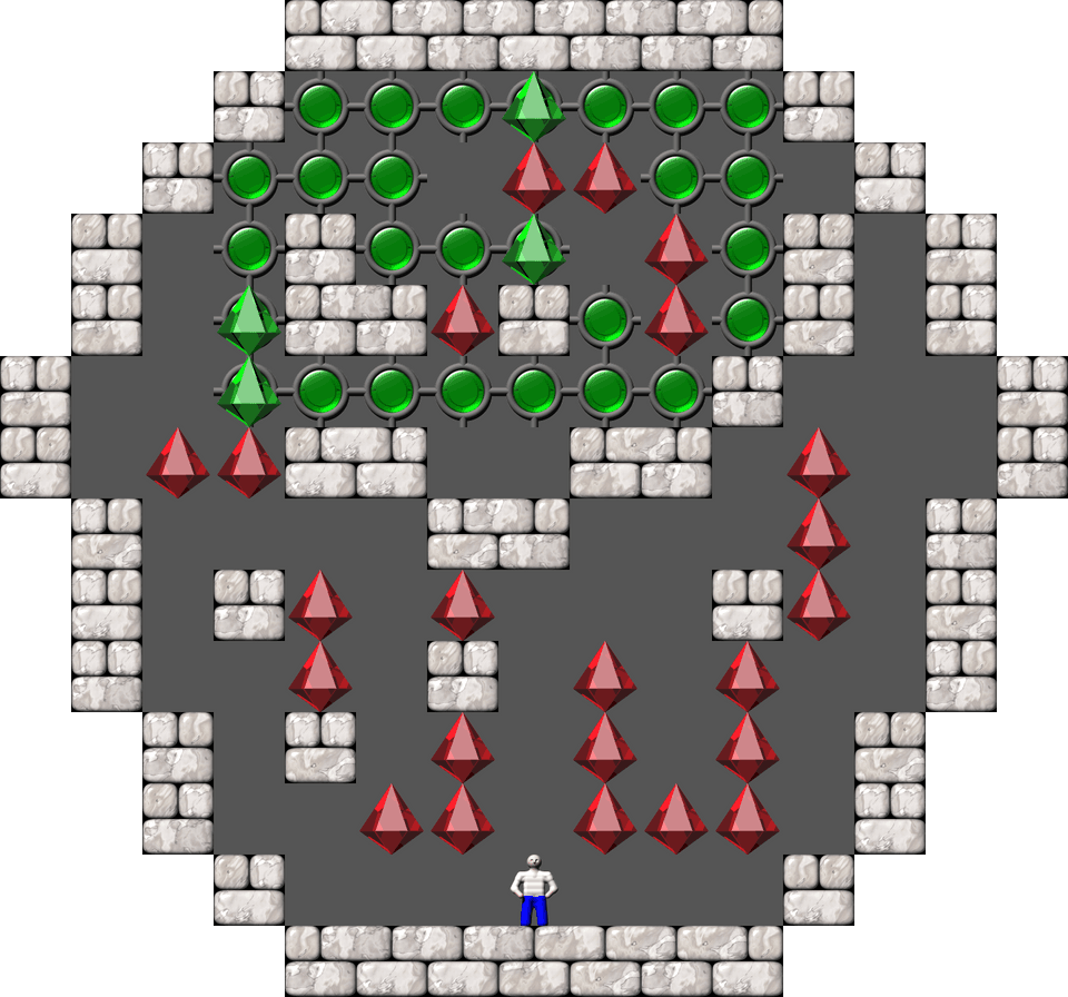 Sokoban ACSmileys 4 level 97